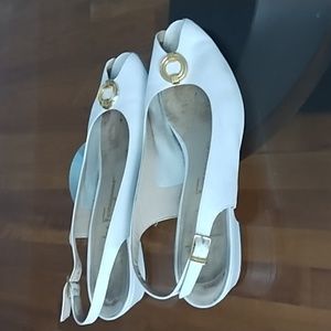 Vintage Salvatore Ferragamo Slingback Open Toe Sandal
